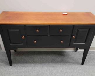 Stanley Black And Possibly Pine Credenza 
