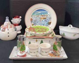 Variety Of Christmas Dishes 