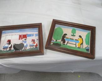 Clementine Hunter prints--vintage