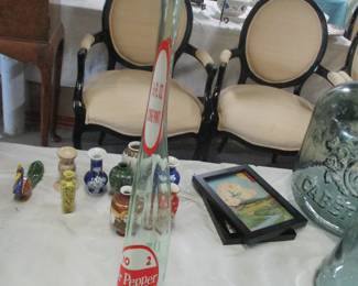 Unusual stretched Dr. Pepper bottle