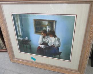 Bryant Gallery artist Dwayne Warwick, gouache, nicely framed.