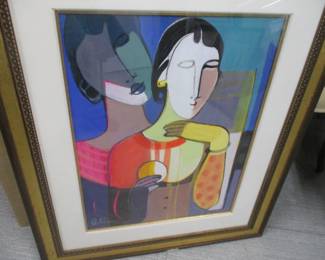 Ari Golkar, "The Mystery of Her", Acrylic on Paper, PROVENANCE: Martin-Lawrence Gallery