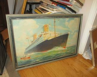 After W. J. Aylward, "White Star Line Advertising depicting The Bremen"