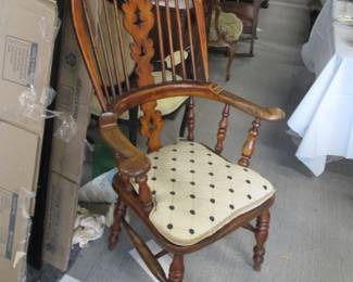 19th century YEWWOOD windsor chair from a Royal Street gallery