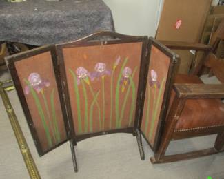 Art Nouveau firescreen