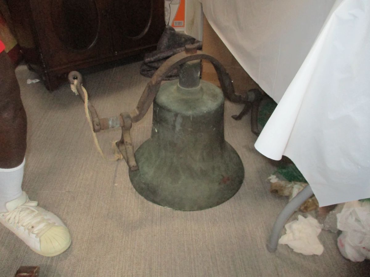 BRONZE church bell from the HISTORIC African-American church