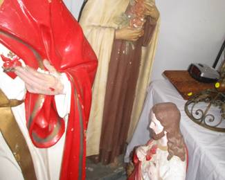 Lifesife chalk group, 19th century, from the Historic inner city New Orleans African American church