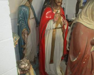 Lifesife chalk group, 19th century, from the Historic inner city New Orleans African American church