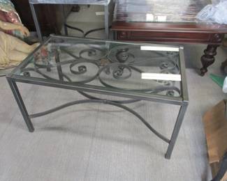 cast iron coffee table
