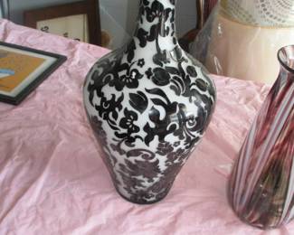 Tall piece of French cameo glass 