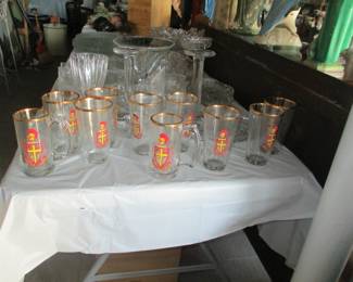 Set of 10 Brother Martin glasses