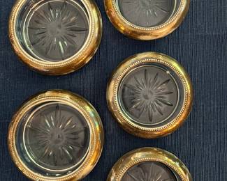 Sterling Rimmed Coasters~$30.00