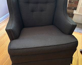 Pair of navy armchairs 