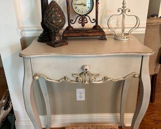 Blue one drawer table 