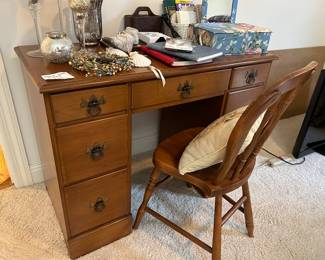 Maple desk and chair
