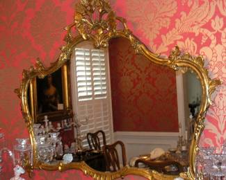 Large Ornate Gilt Mirror