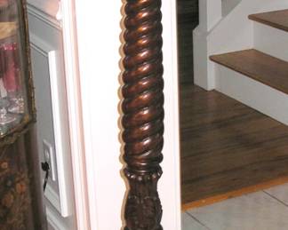 Tall Plant Stand Mahogany 