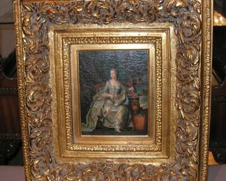 Ornate Framed Oil Painting. Queen Victoria 