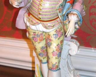 Meissen Figurine with matching Partner 19 inches tall