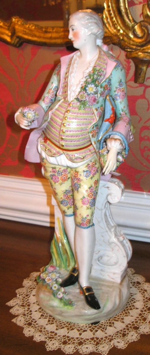 Meissen Figurine with matching Partner 19 inches tall