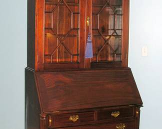 Absolutely Fantastic Secretary, a MUST see, the back is panelled wood as the front, carved top, immaculate condition. 