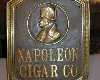 Napoleon Cigar Co Large Bronze heavy piece...............PLEASE DO NOT EMAIL, TEXT OR CALL 850 508 3755