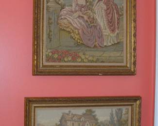 Needlepoint Courting Scenes