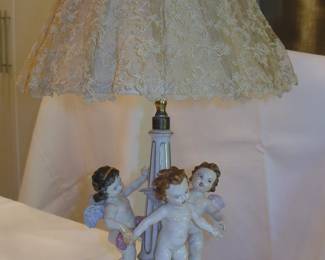 Dresden Germany Cherub Lamp