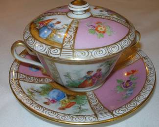 Dresden Germany Covered Cup/Saucer