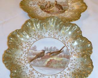 Limoges France AL Bird Plates