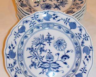 Meissen Blue Onion Plates