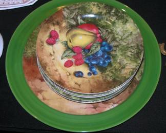 Chastagner Limoges Fruit Plates