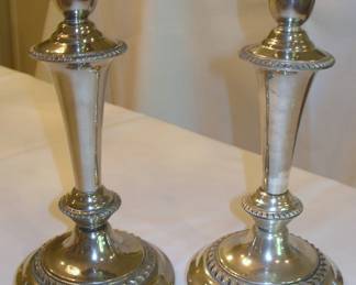 Pair Silverplate Candle holders