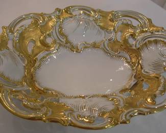 Meissen White Gold Dish