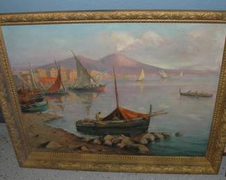 Many Large Oil Paintings in this Home