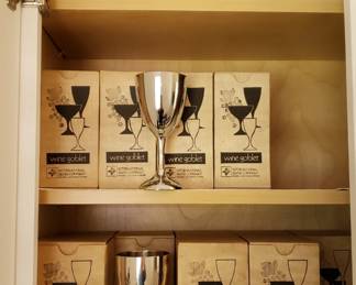 Sets of International Silver Goblets and more, in boxes as new