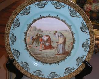 Meissen Plate with "The Gleaners"