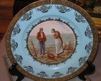 Meissen Plate with "The Gleaners"  No 2