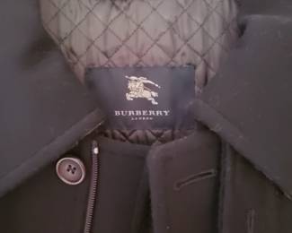 Burberry Label on Man's Coat