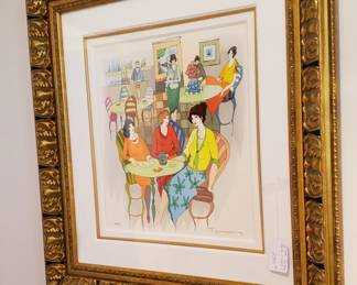 Ishtak Tarkay Print   "Three Sisters"