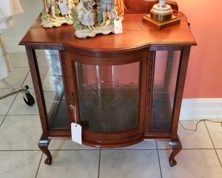 Beautiful Small Cabinet with Etched Glass front