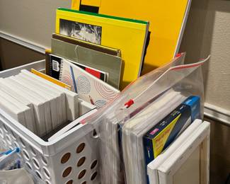 Art paper and canvasses 