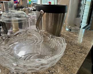 Clear Glass Platters/cake plates. 