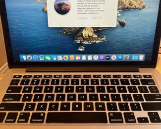 MacBook Pro 13', late 2015. 256 GB storage, 8GB Ram. i5, 2.7GHz. Has minor cosmetic flaws on outside case. 
