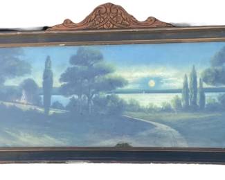 Antique Frame SIGNED Pastel Landscape