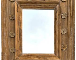Carved Wood Wall Mirror