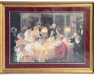 Dinner Party Framed Print