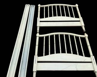 Vintage Bamboo Style Twin Bed