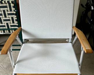Easy Fold Outdoor Wood Arm & bottom support Chair $25