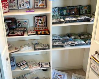 Handmade needlepoint most $10 ea